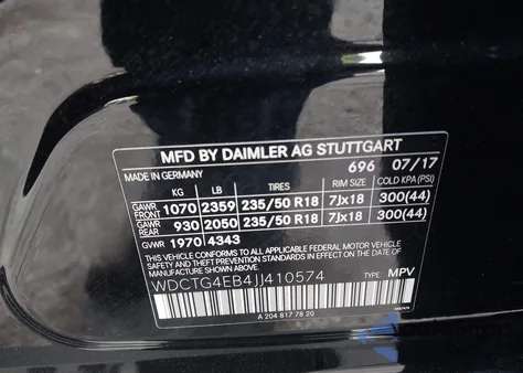 2018 Mercedes-Benz Gla 250 z USA, uszkodzony, nr VIN WDCTG4EB4JJ410574